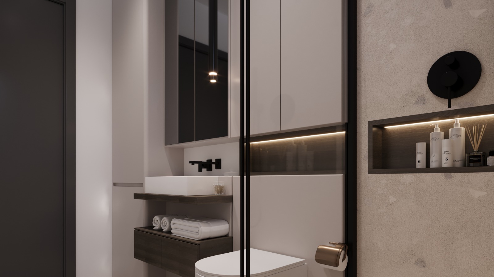 Yeniköy Projesi — Banyo detayları